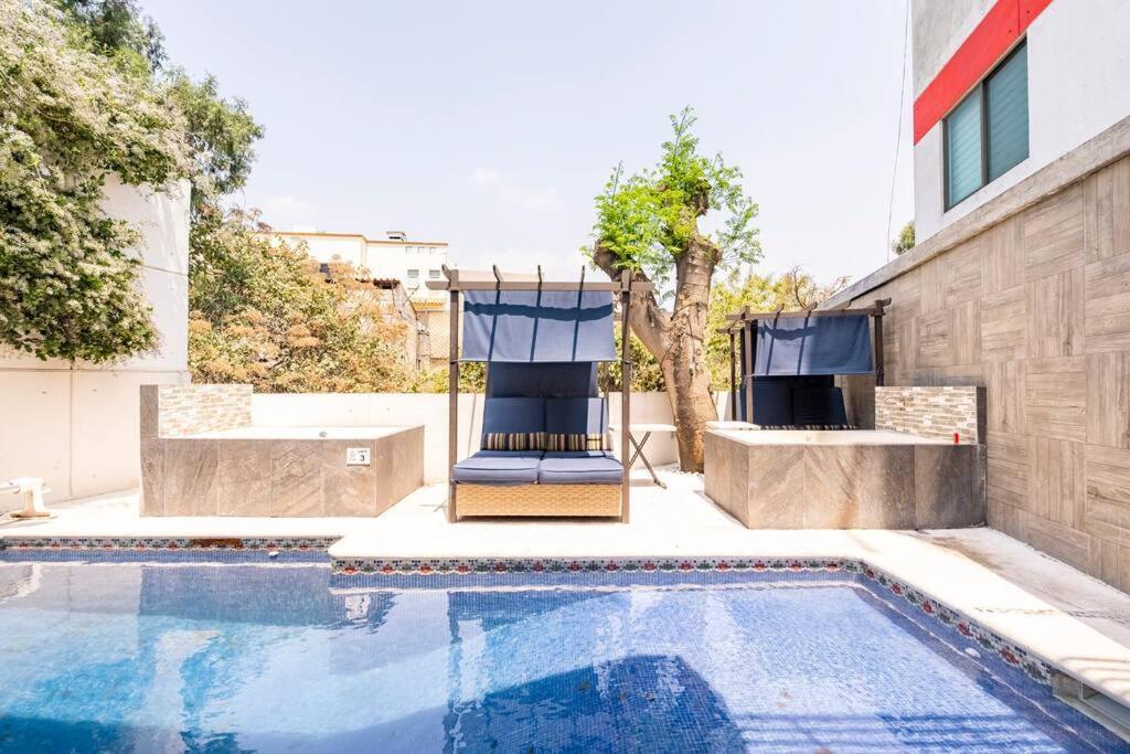 Loft Arte & Diseno: Urban Oasis with Private Jacuzzis and Terrace Apartment Cuernavaca Exterior photo